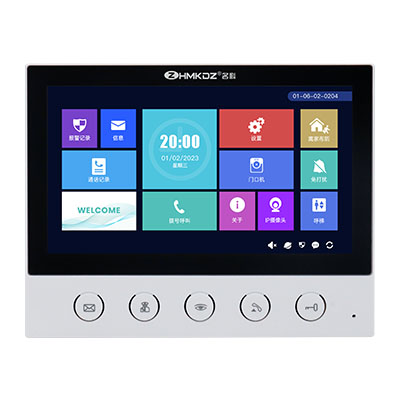 樓宇對講系統(tǒng)7寸高清分機-按鍵款