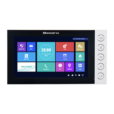 樓宇對講系統(tǒng)7寸高清分機-按鍵款